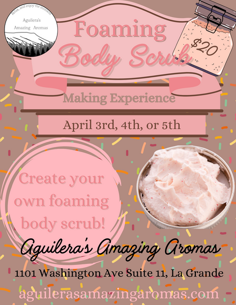 Foaming Body Scrub Making Experience